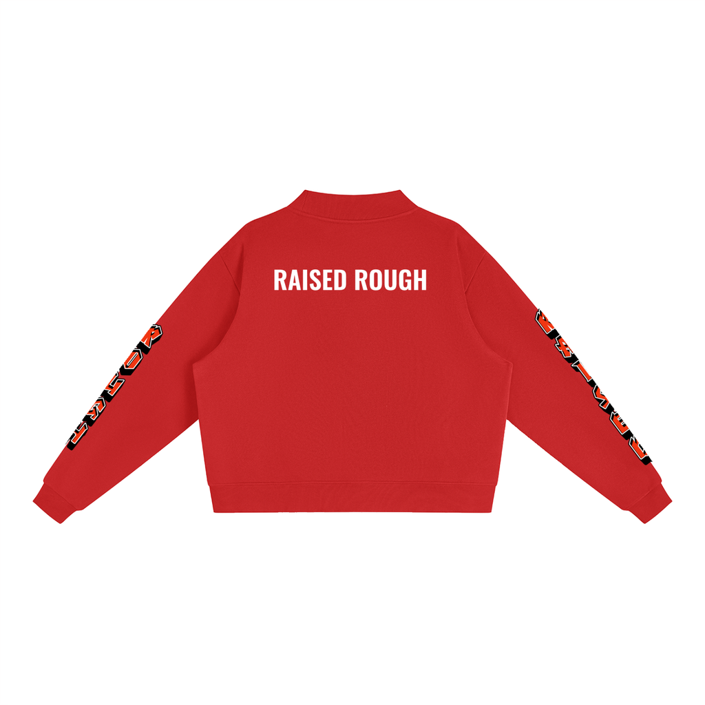 Essential Fleece Mock-Neck Crew Sweatshirt