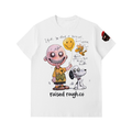 Raised Rough_Charlie Brown & Snoopy Essential Heavyweight Cotton T-Shirt