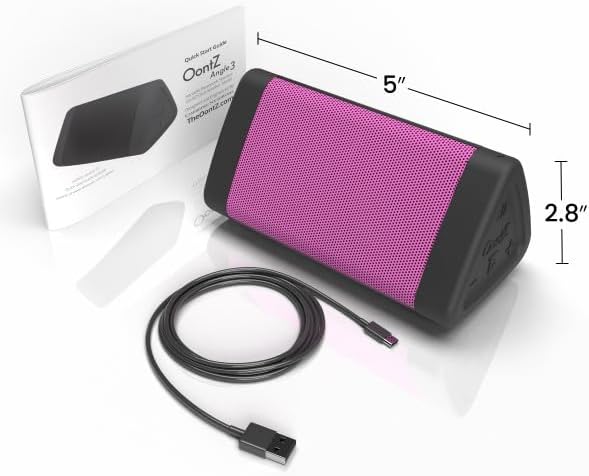 OontZ Angle 3 Gen 4 Portable Bluetooth Speaker, 12W, 24-Hour Playtime