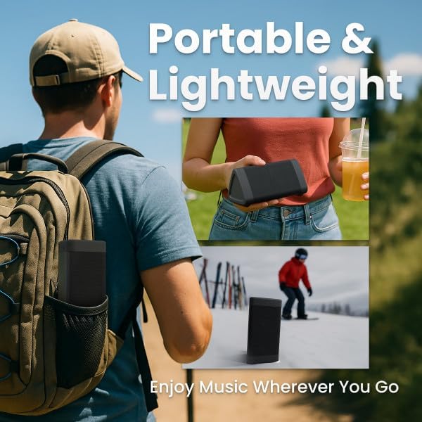 OontZ Angle 3 Gen 4 Portable Bluetooth Speaker, 12W, 24-Hour Playtime