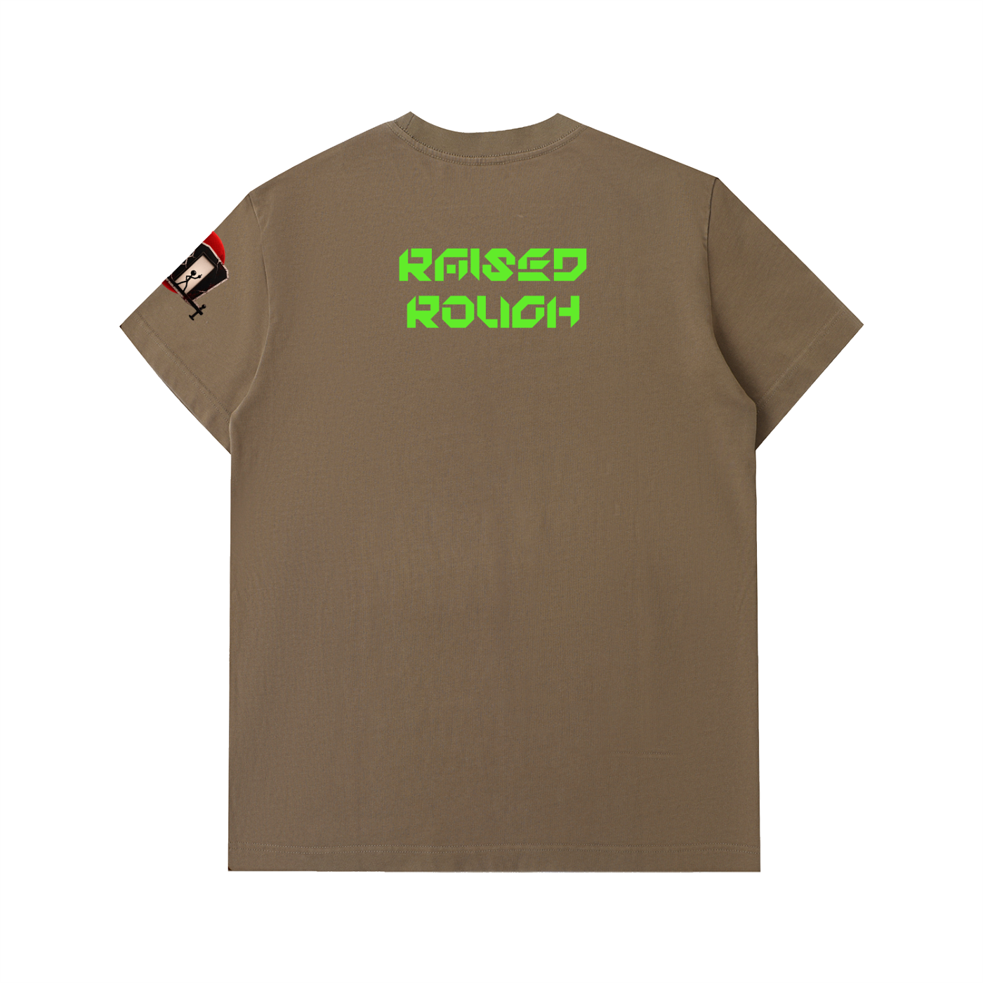 Raised Rough_Triple Scoop Drip_Essential Heavyweight Cotton T-Shirt