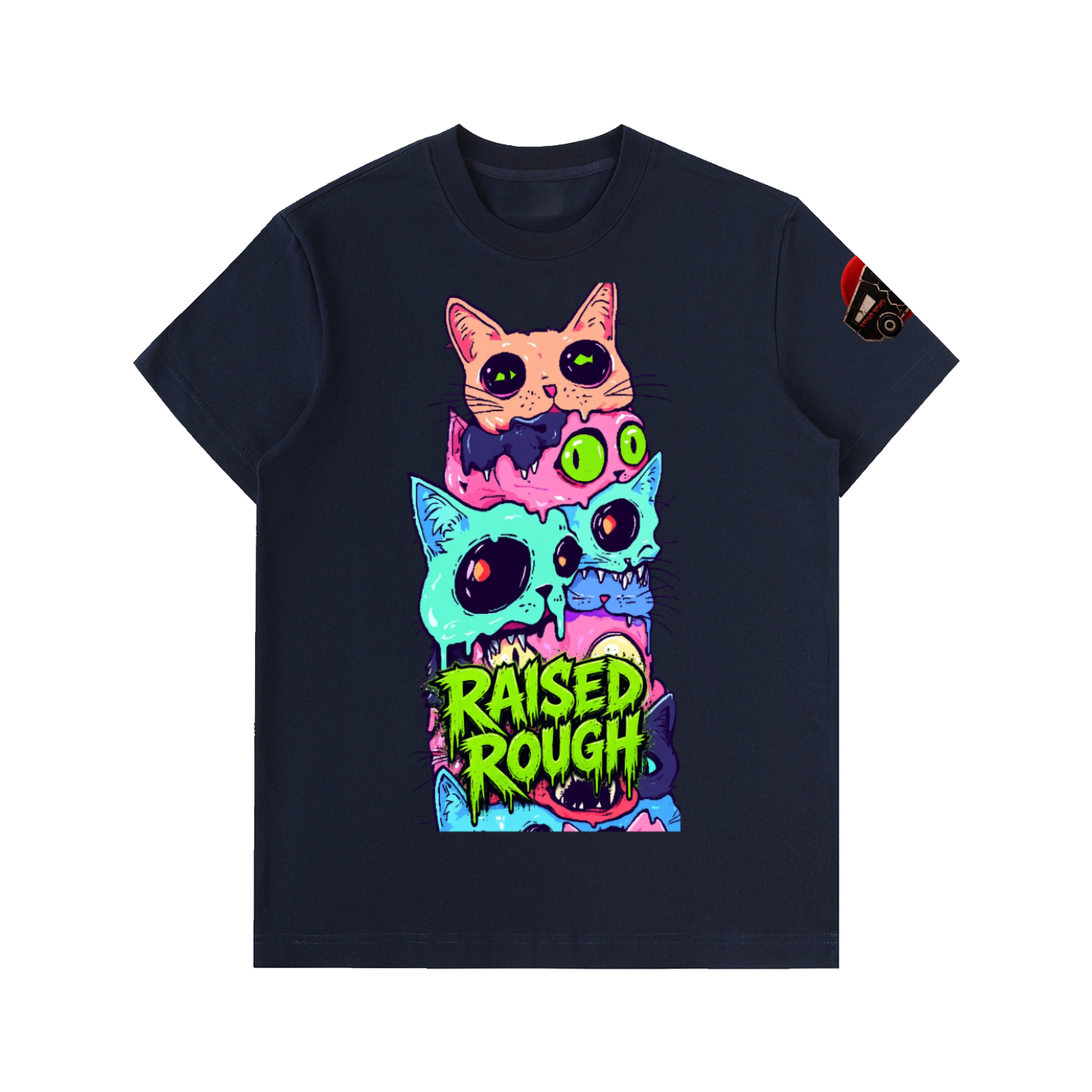 Raised Rough_Triple Scoop Drip_Essential Heavyweight Cotton T-Shirt