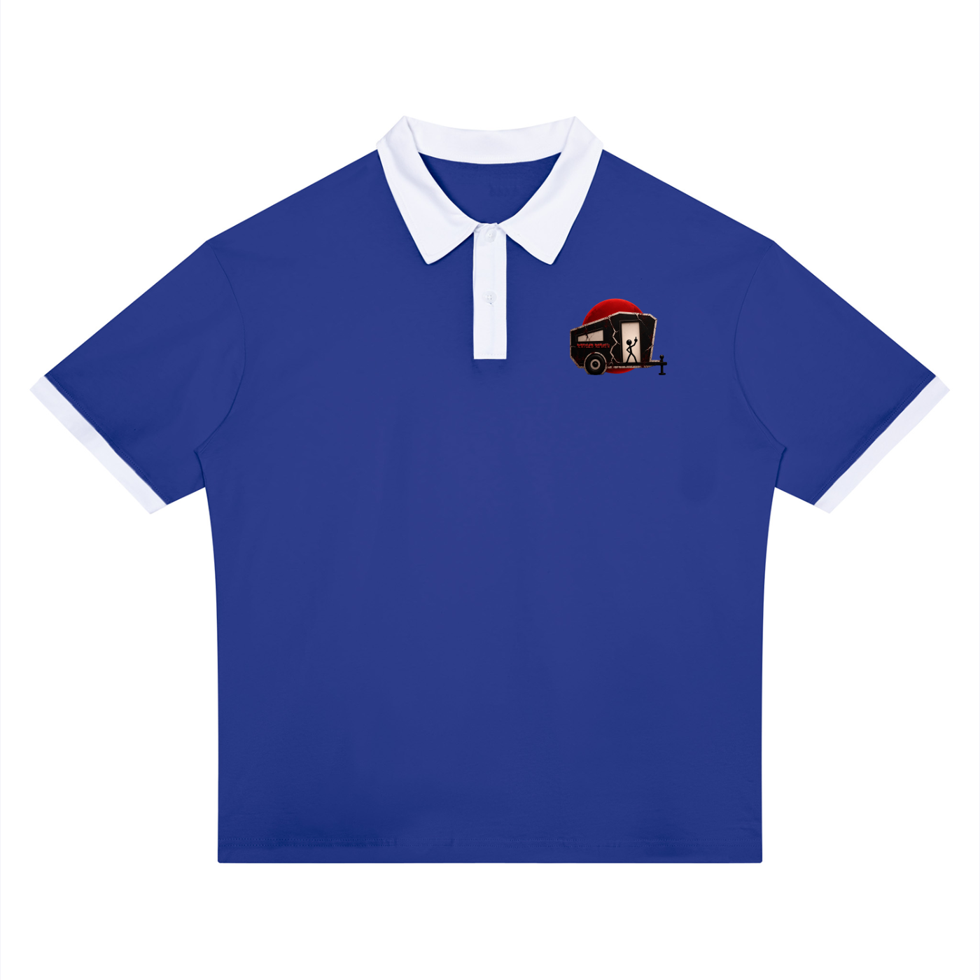 RAISED ROUGH Charlie and Snoopy Unisex Color Block Polo Shirt
