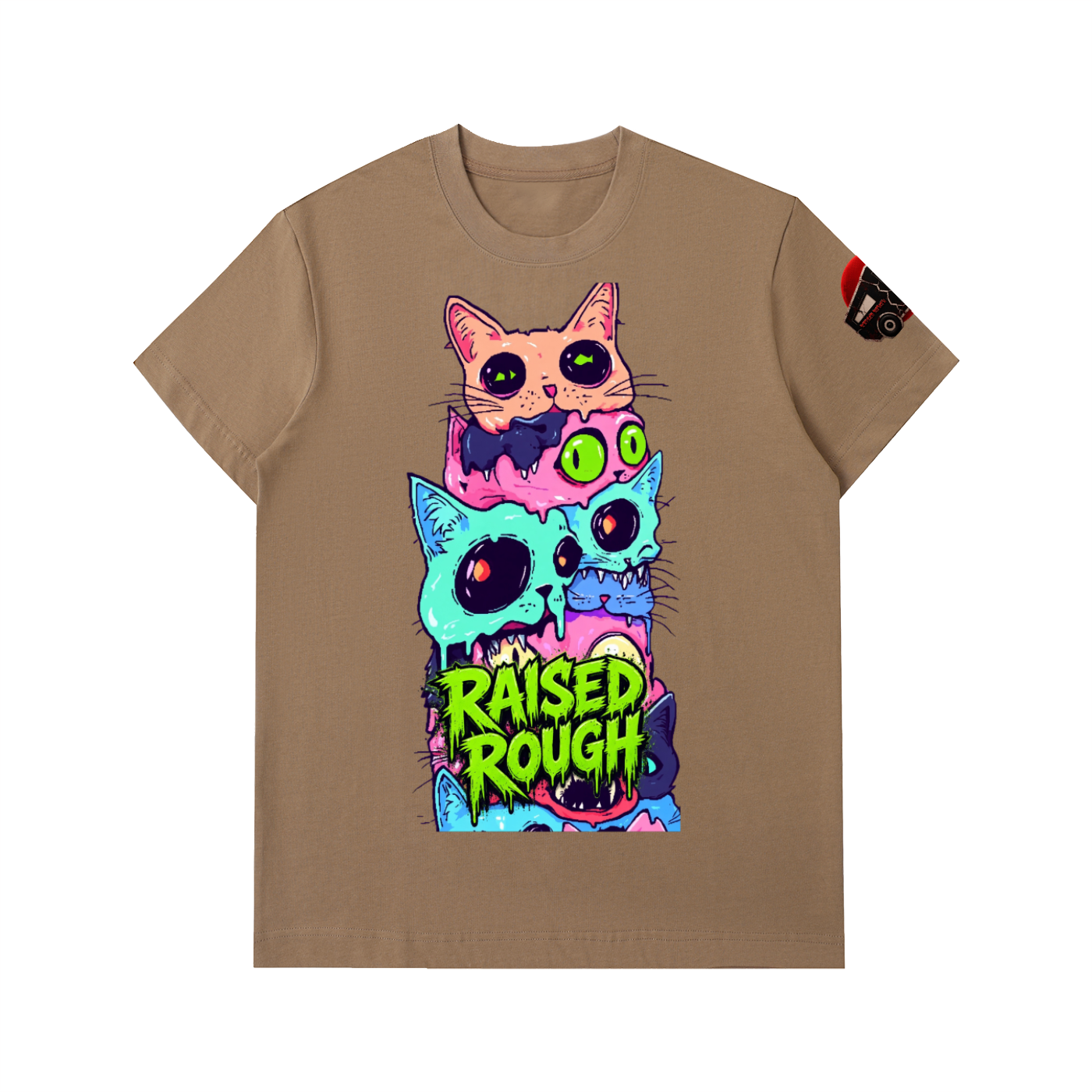 Raised Rough_Triple Scoop Drip_Essential Heavyweight Cotton T-Shirt