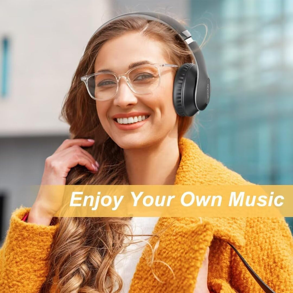 Wireless Bluetooth Headphones Over Ear V6.0 HiFi Stereo with Mic