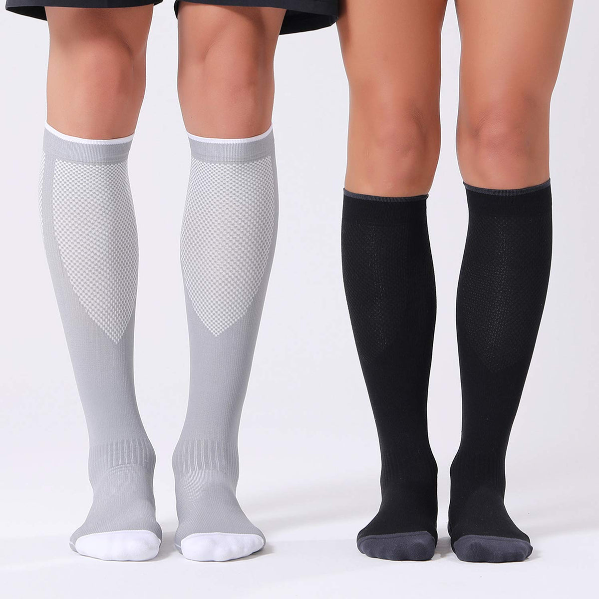 FITRELL 3 Pairs Compression Socks for Women and Men 20-30mmHg-Circulation Support Socks