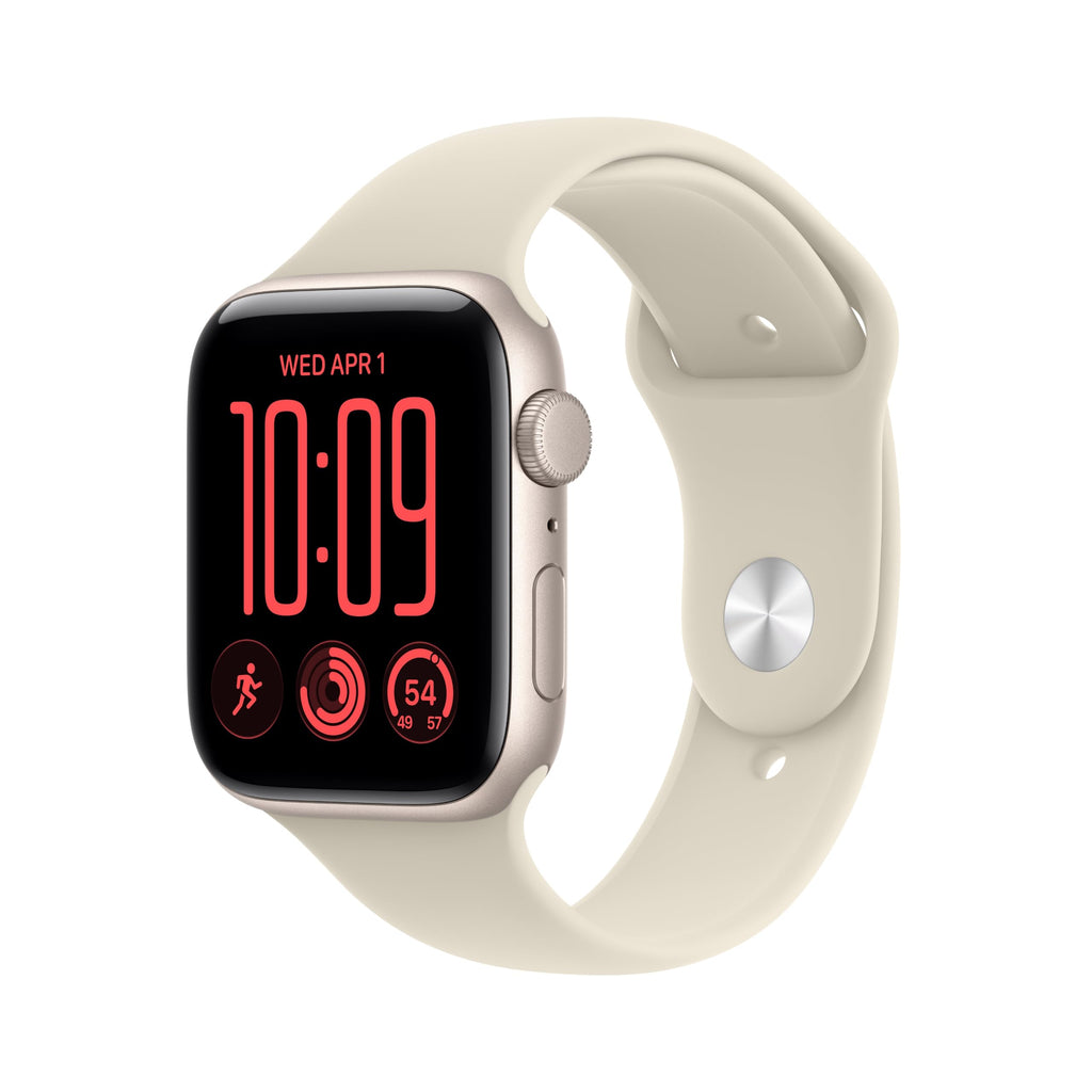 Apple Watch SE 3 [GPS 40mm] Smartwatch with Starlight Aluminum Case with Starlight Sport Band - S/M. Fitness and Sleep Trackers, Heart Rate Monitor, Always-On Display, Water Resistant