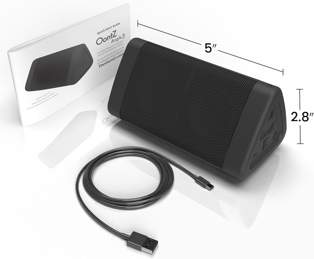 OontZ Angle 3 Gen 4 Portable Bluetooth Speaker, 12W, 24-Hour Playtime