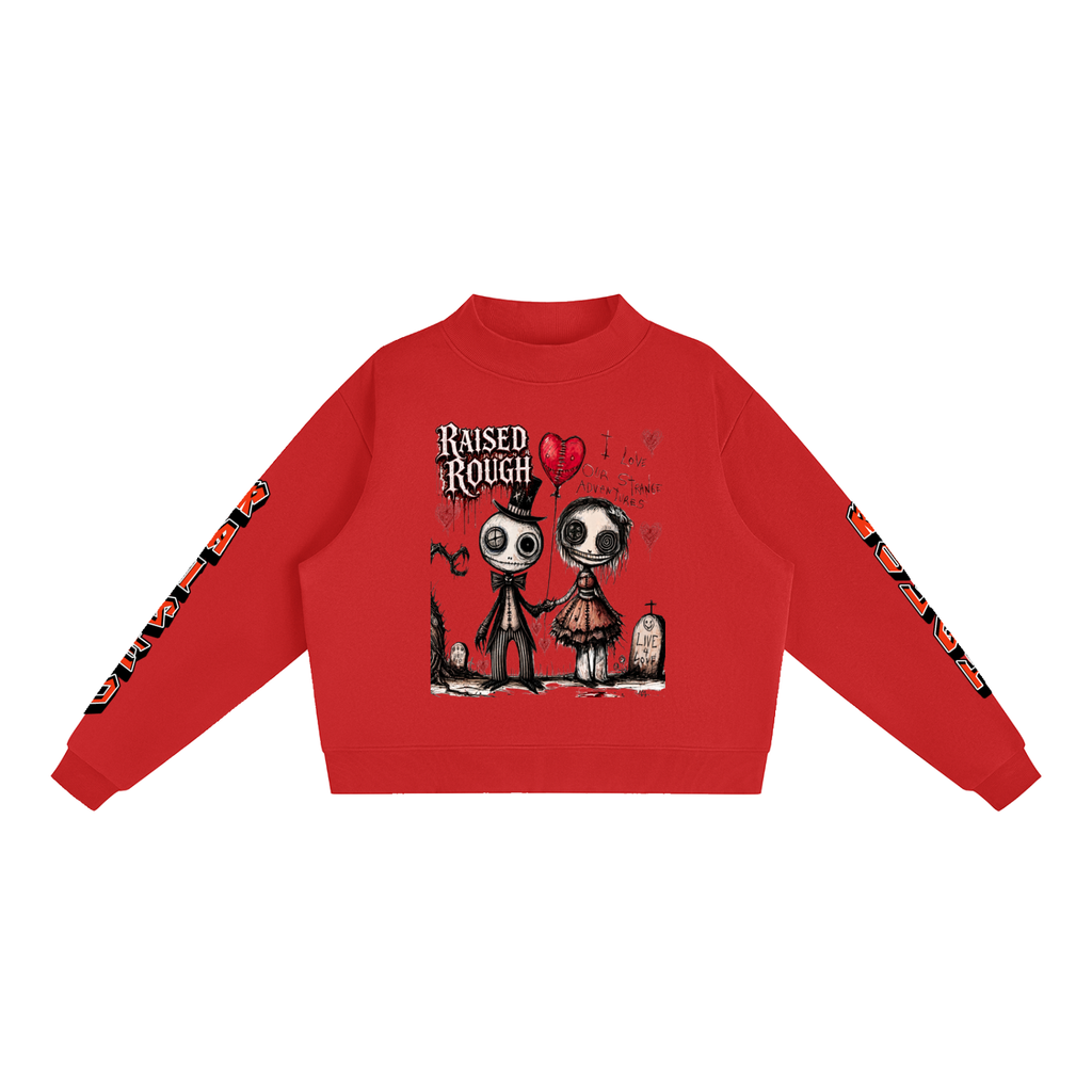 Essential Fleece Mock-Neck Crew Sweatshirt