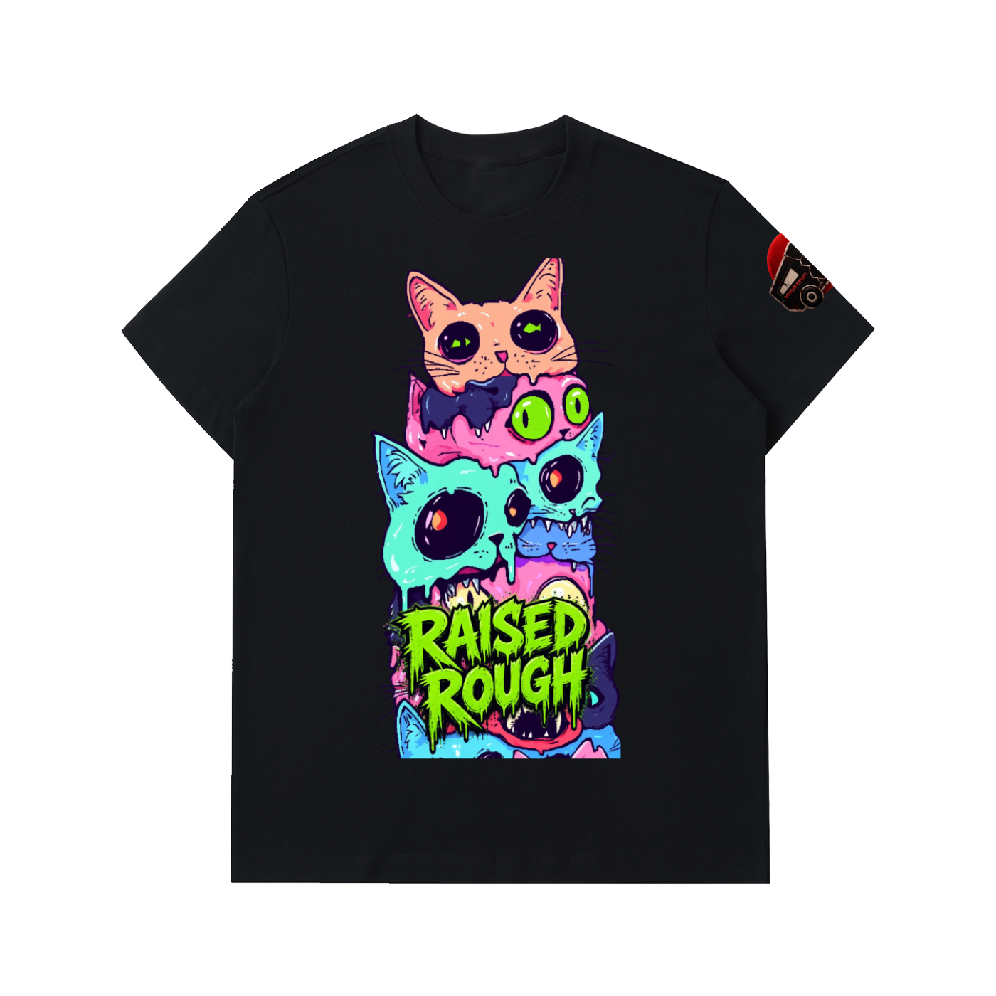 Raised Rough_Triple Scoop Drip_Essential Heavyweight Cotton T-Shirt