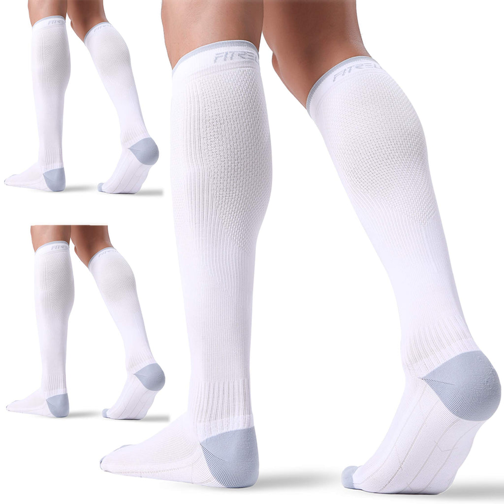 FITRELL 3 Pairs Compression Socks for Women and Men 20-30mmHg-Circulation Support Socks