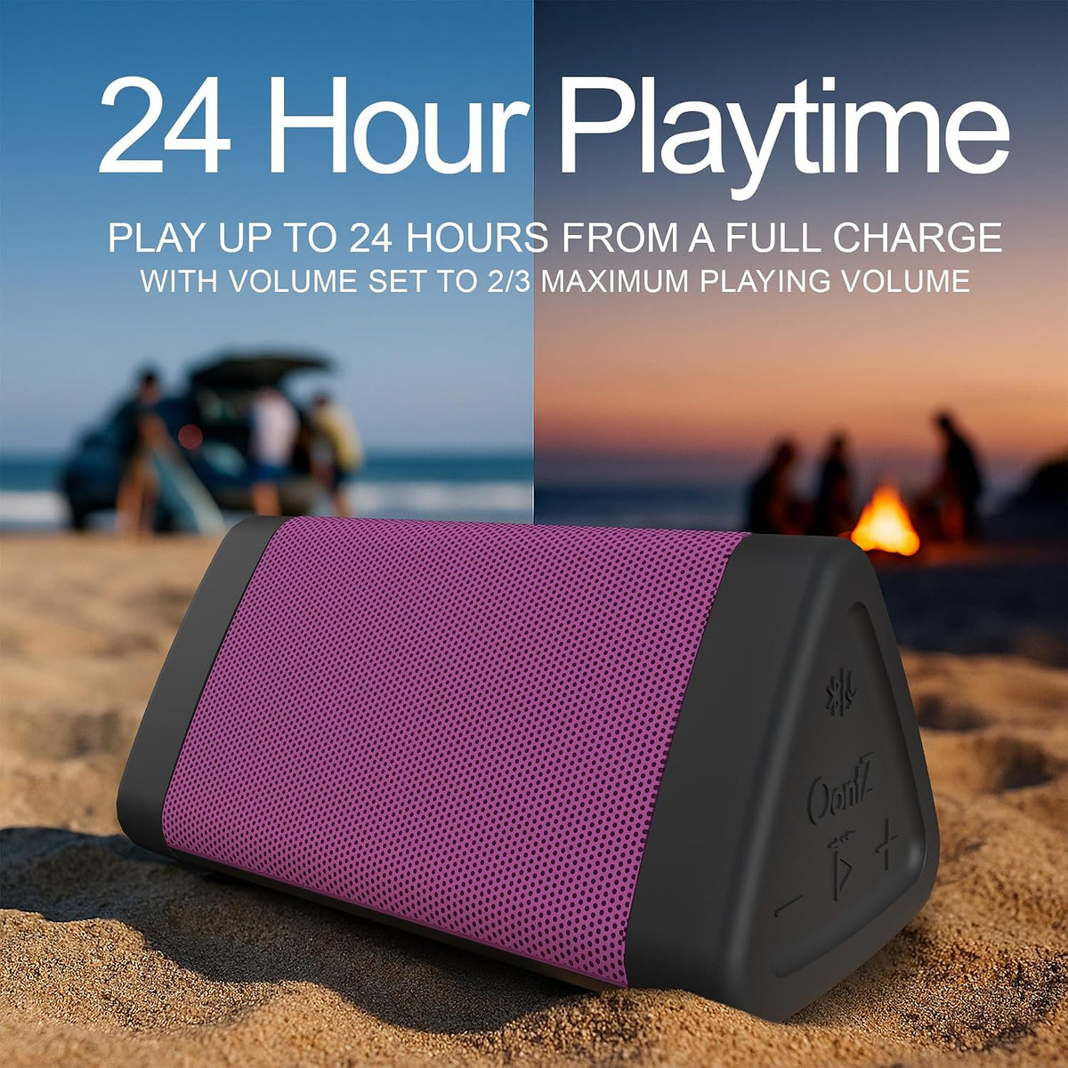 OontZ Angle 3 Gen 4 Portable Bluetooth Speaker, 12W, 24-Hour Playtime