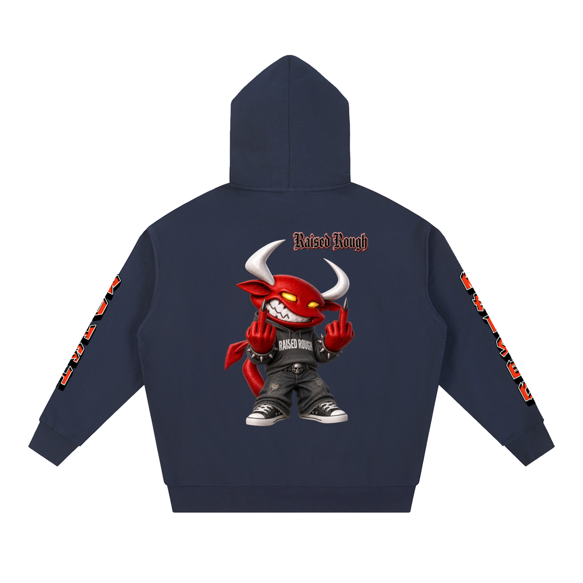 Raised Rough Logo hoodie Essential Heavyweight Hoodie