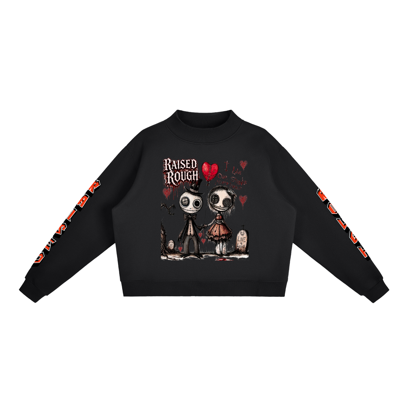 Essential Fleece Mock-Neck Crew Sweatshirt