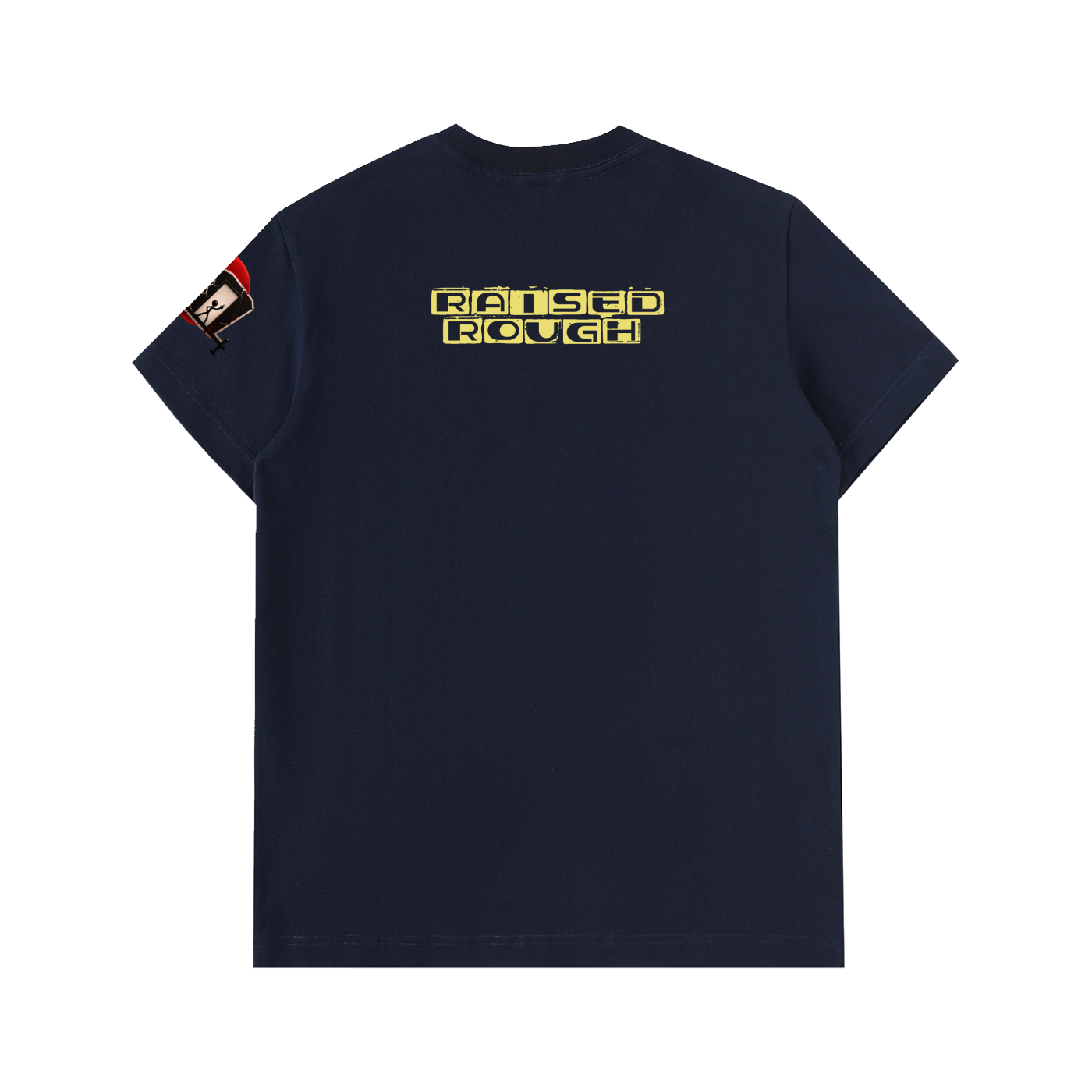 Raised Rough_Ghostly Drip Essential Heavyweight Cotton T-Shirt