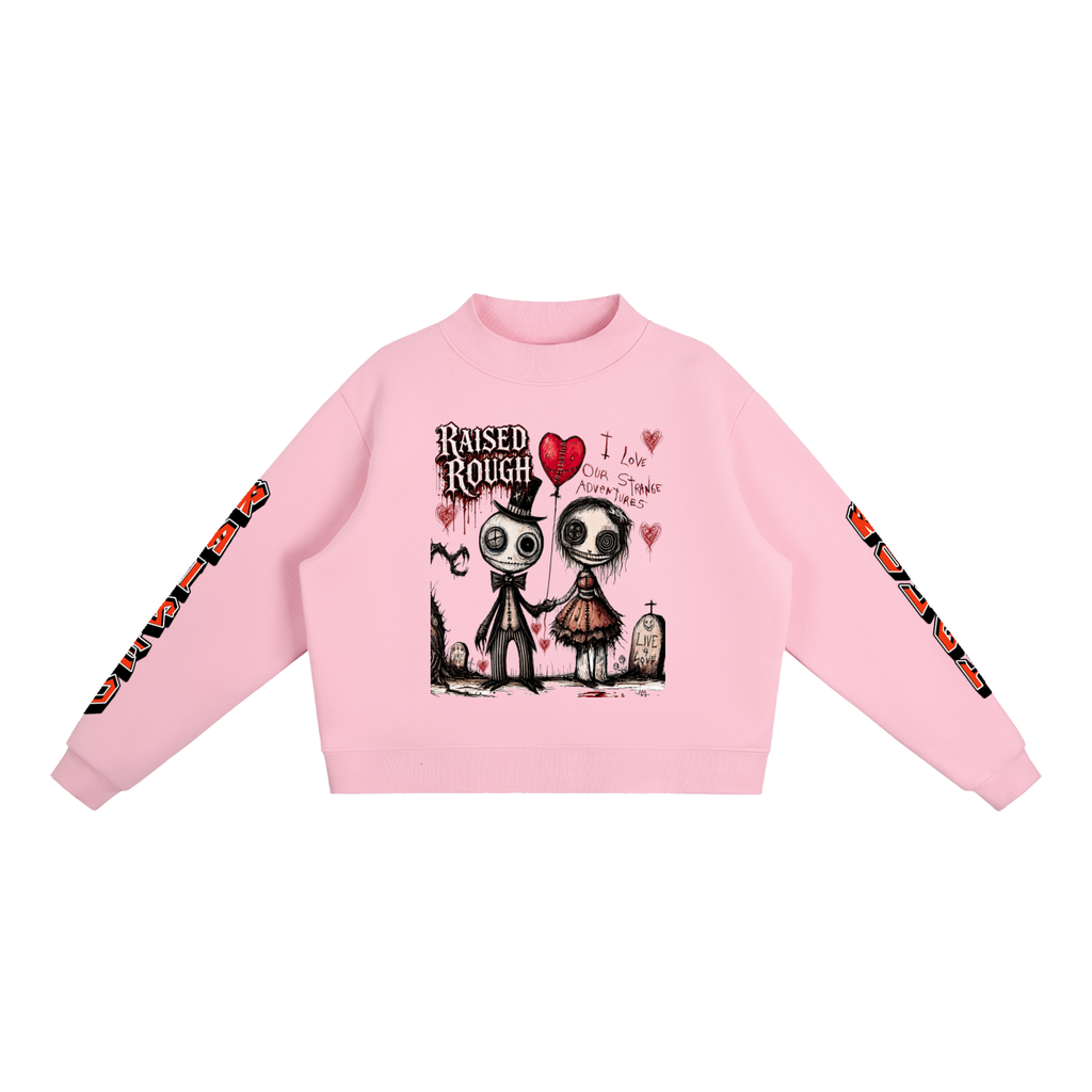 Essential Fleece Mock-Neck Crew Sweatshirt