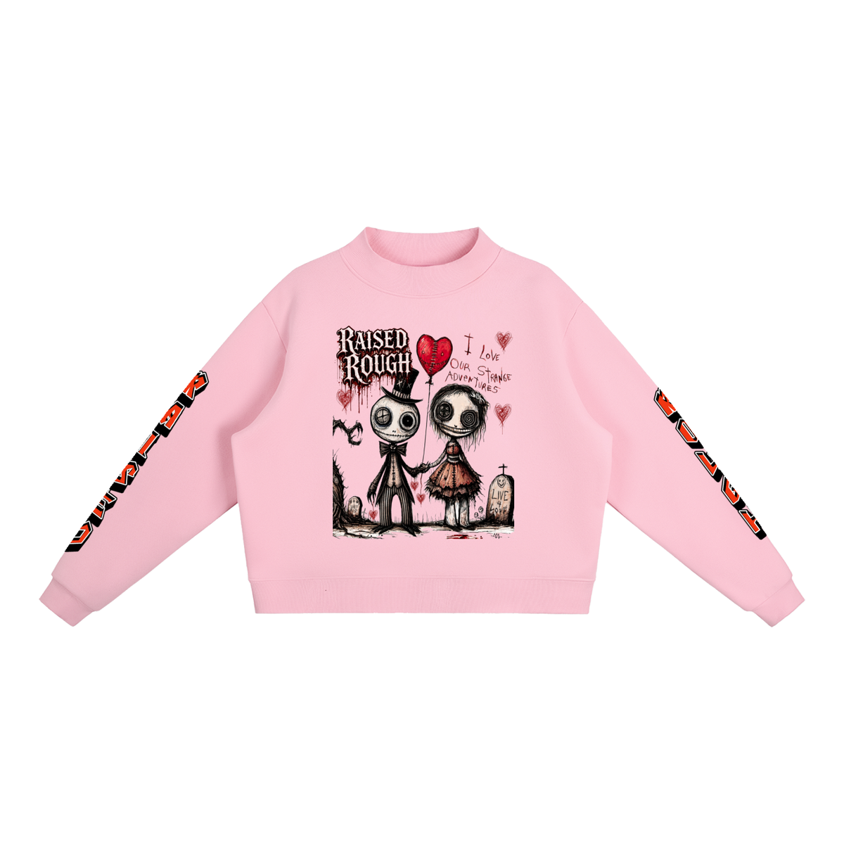 Essential Fleece Mock-Neck Crew Sweatshirt