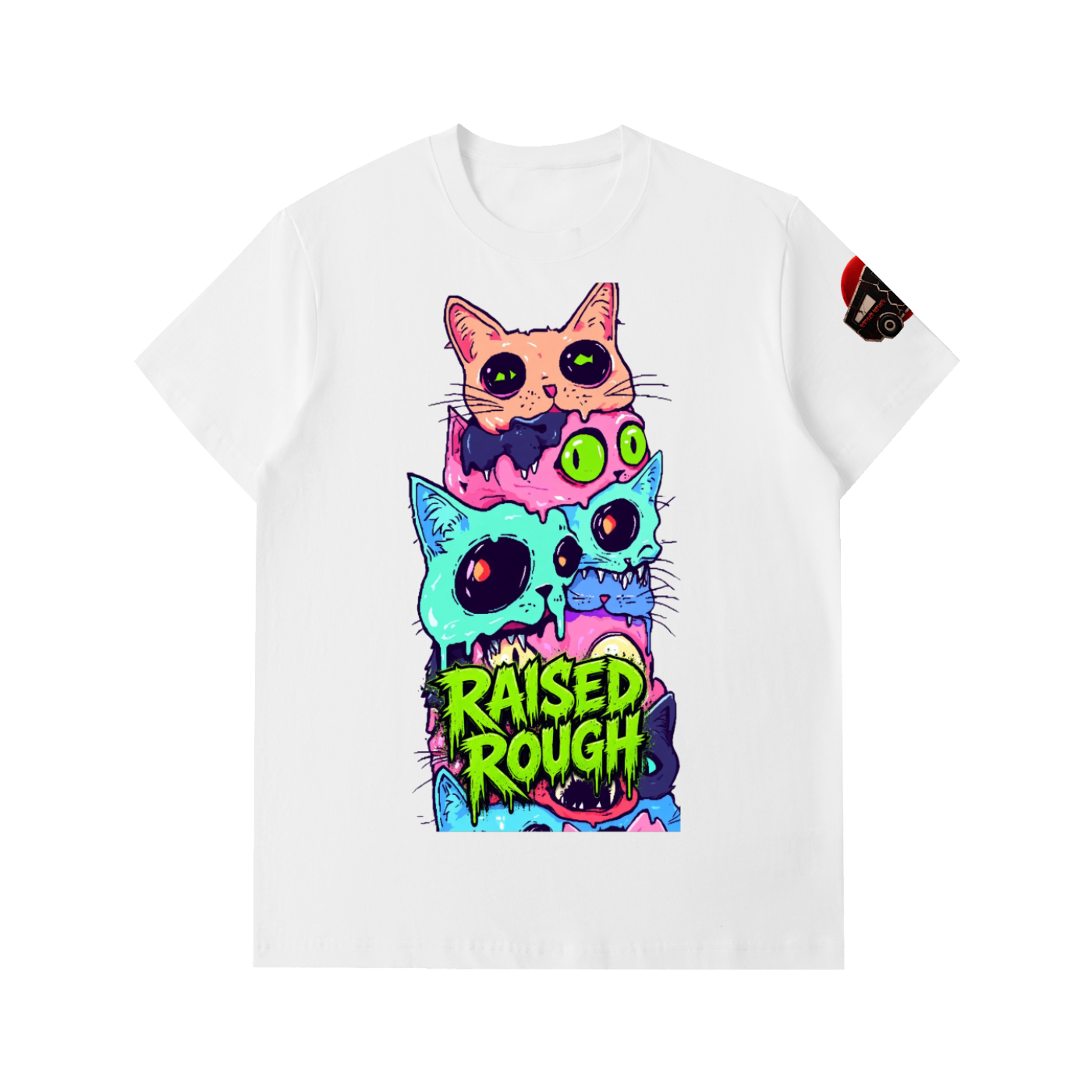 Raised Rough_Triple Scoop Drip_Essential Heavyweight Cotton T-Shirt