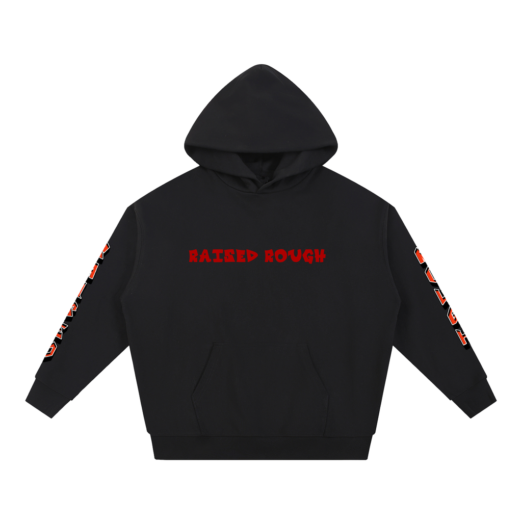 Raised Rough Logo hoodie Essential Heavyweight Hoodie