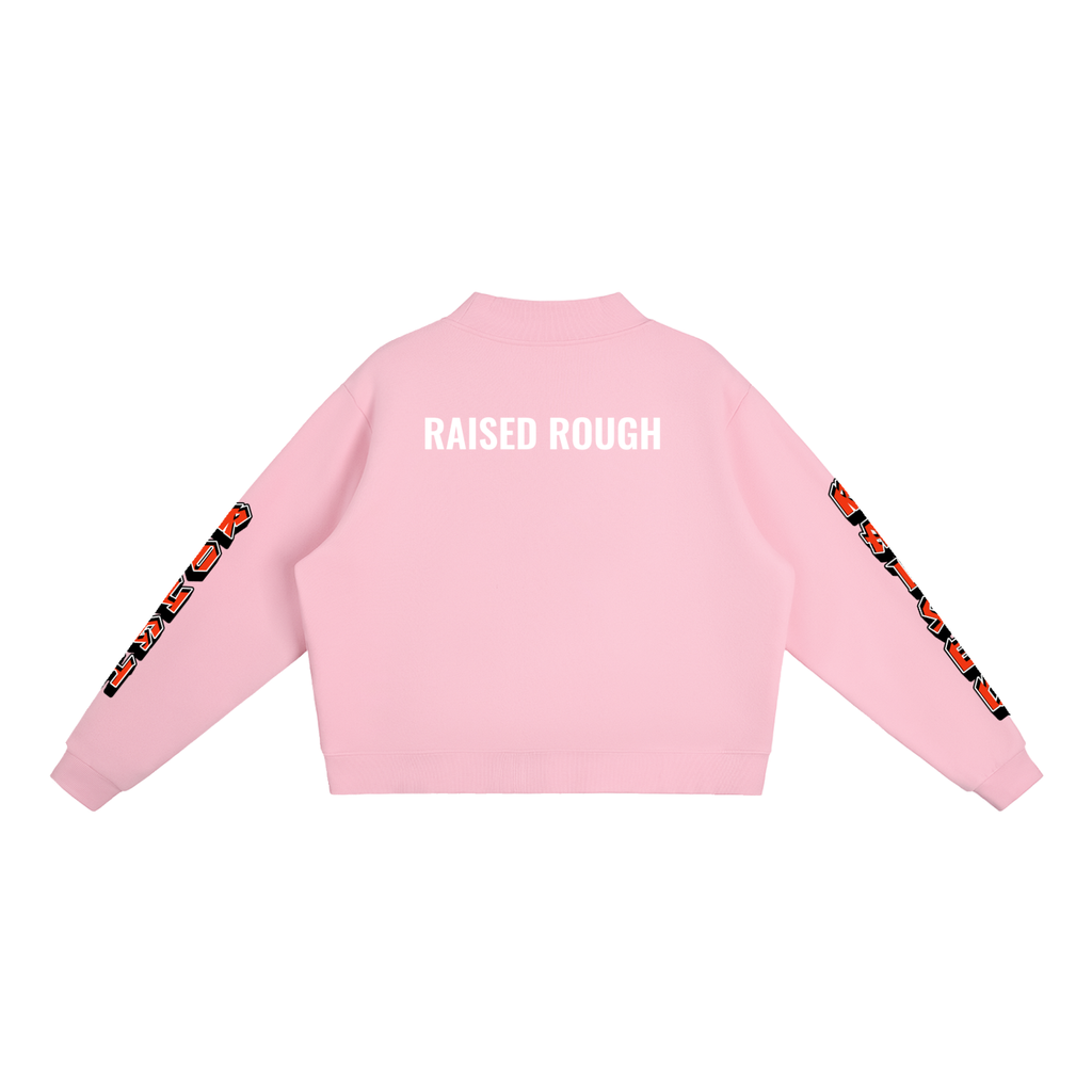 Essential Fleece Mock-Neck Crew Sweatshirt