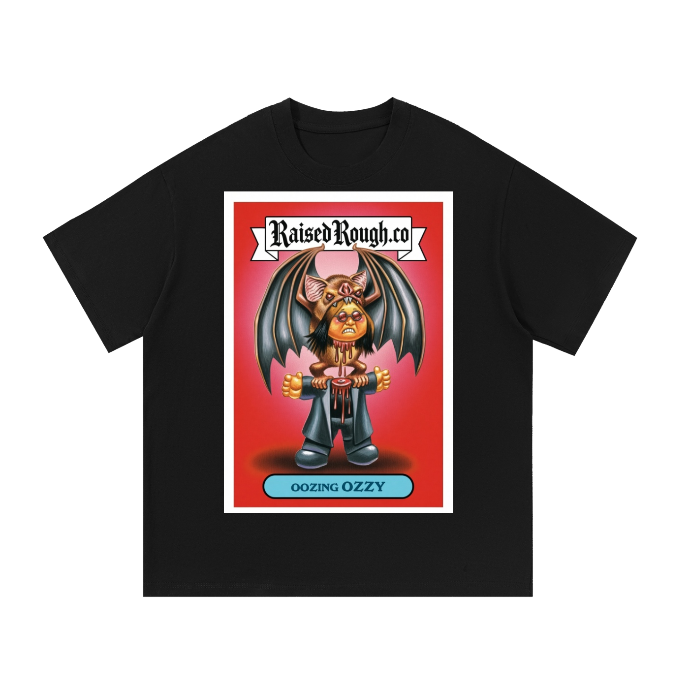 Garbage pail kids raised rough OZZYOOZEBORNEssential Cotton T-Shirt