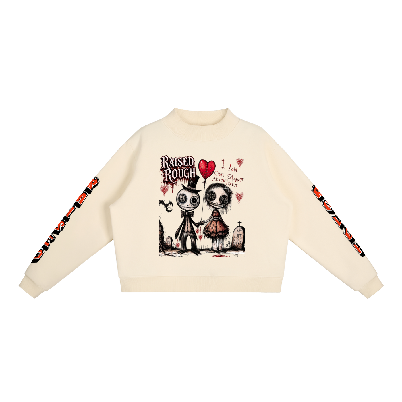 Essential Fleece Mock-Neck Crew Sweatshirt